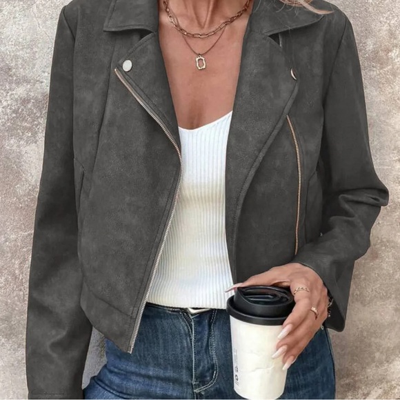 Philosophy Jackets & Blazers - Gray suede jacket